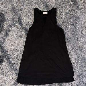 Black chiffon dress